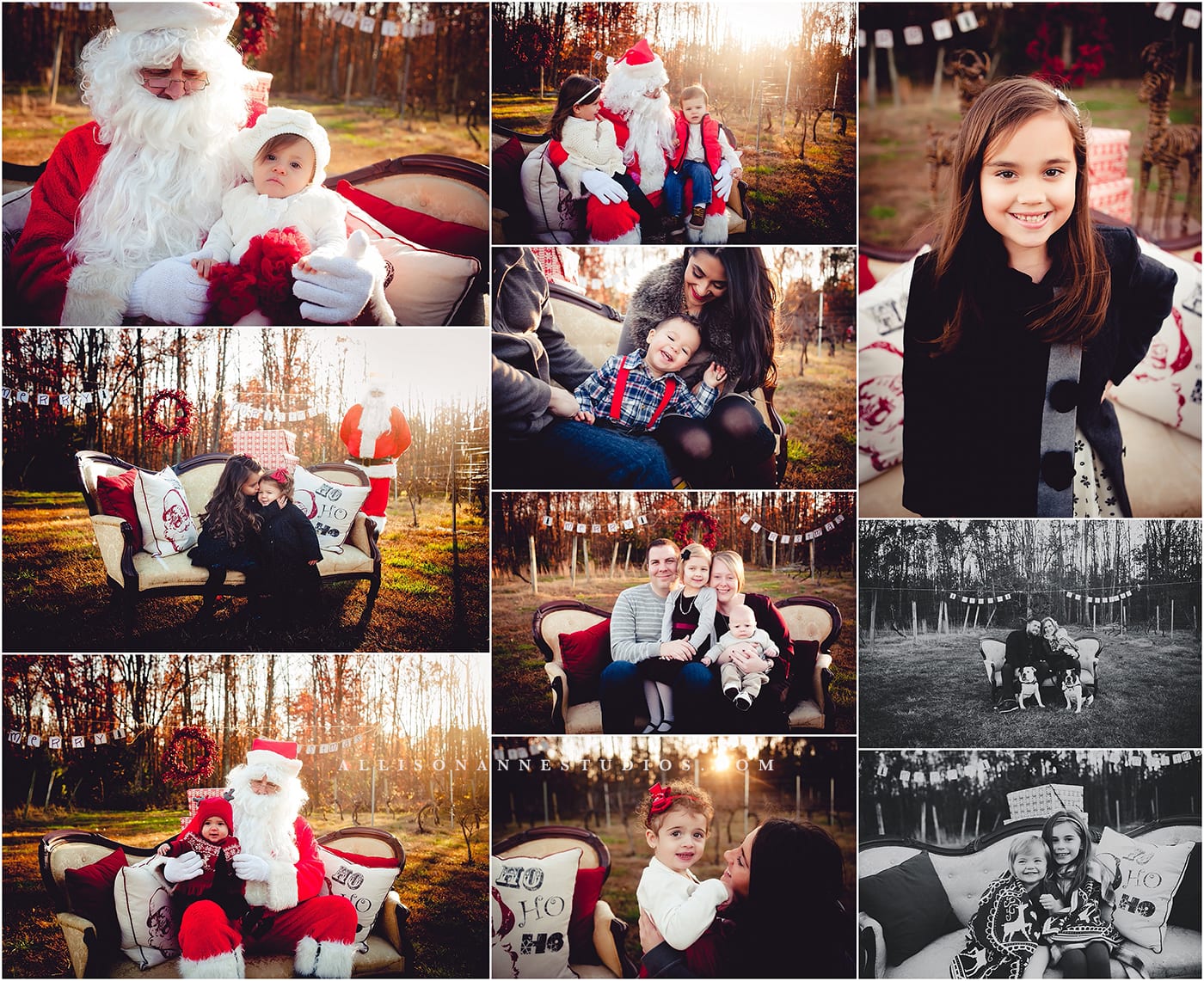 Santa Claus, Winter, Holiday, Christmas, South jersey, Amalthea Cellars, AllisonAnne Studios, LucidFoto, Allison Gallagher, family photography, best photographer, Hammonton NJ