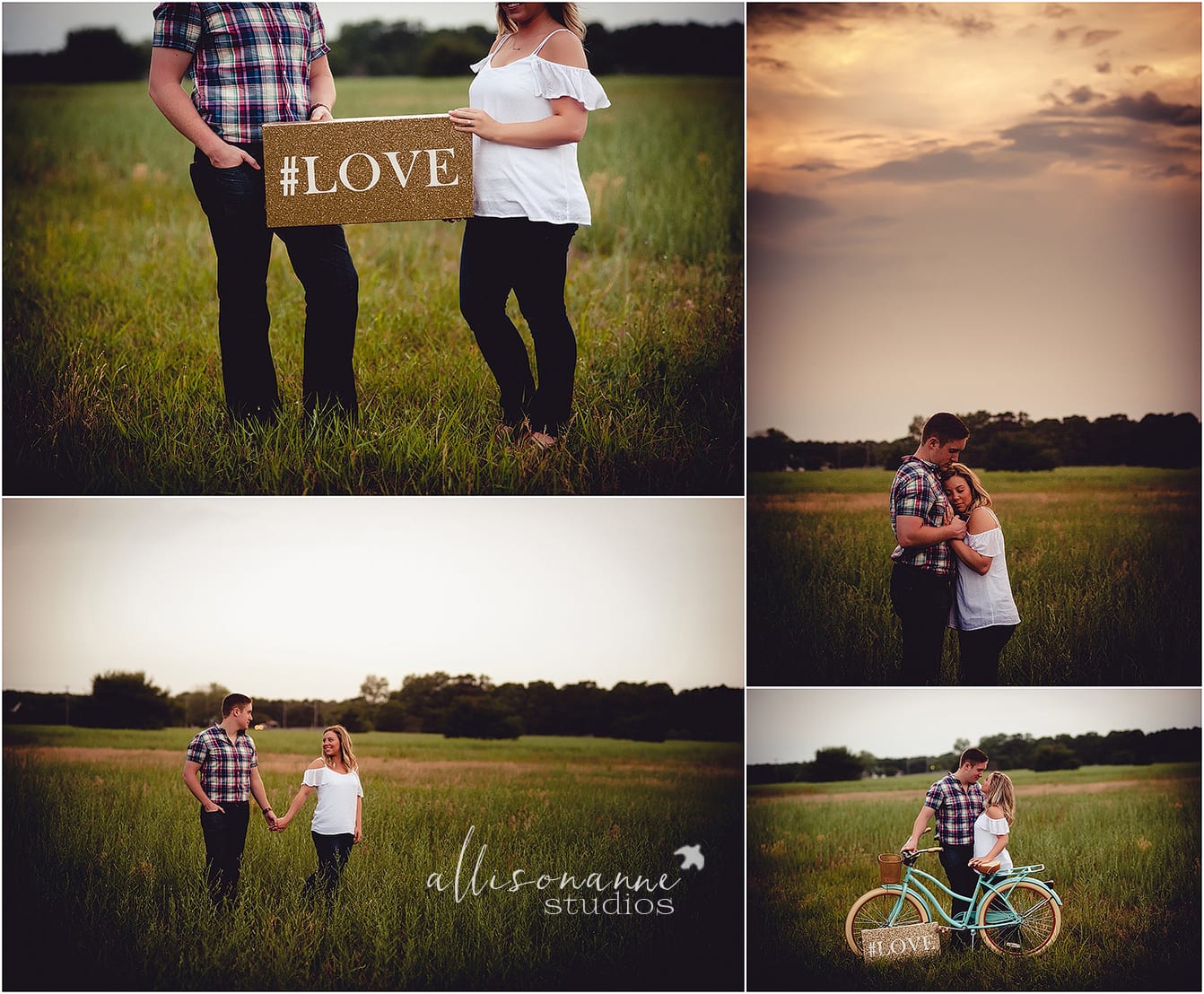 Summer, engagement session, AllisonAnne Studios, Greenview Inn, Eastlyn Golf Course, Vintage Bicycle, peach orchards, Best Photographer South Jersey, Hammonton 