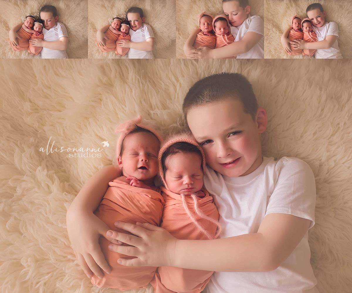 twins, big brother, love, Hammonton, snuggle, Luxe Hue wraps, Petite boutique, Dolly Priss, Medford Company Store, Allisonanne studios, best photographer south jersey, newborn photography, Allison Gallagher 