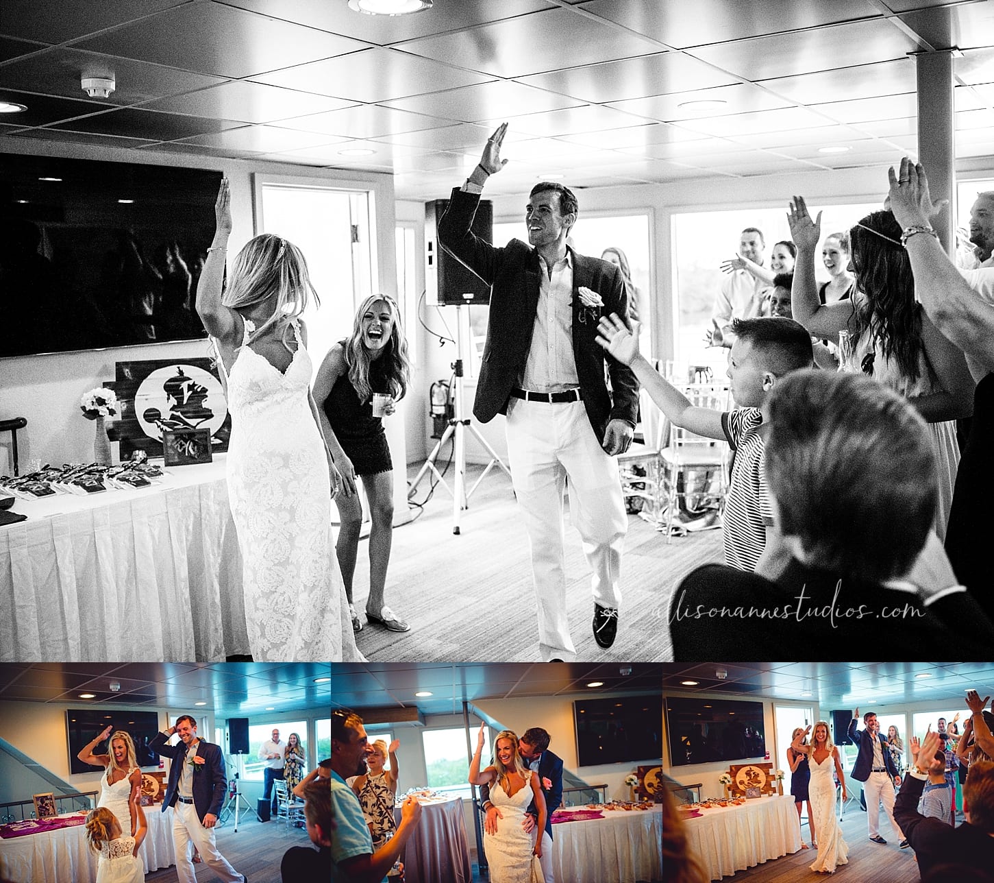 Hollywood, destination wedding, The Grand Floridian Yacht, the Diplomat, late night plunge, all night party, fun couple, love, marriage, AllisonAnne Studios, Allison Gallagher, hammonton
