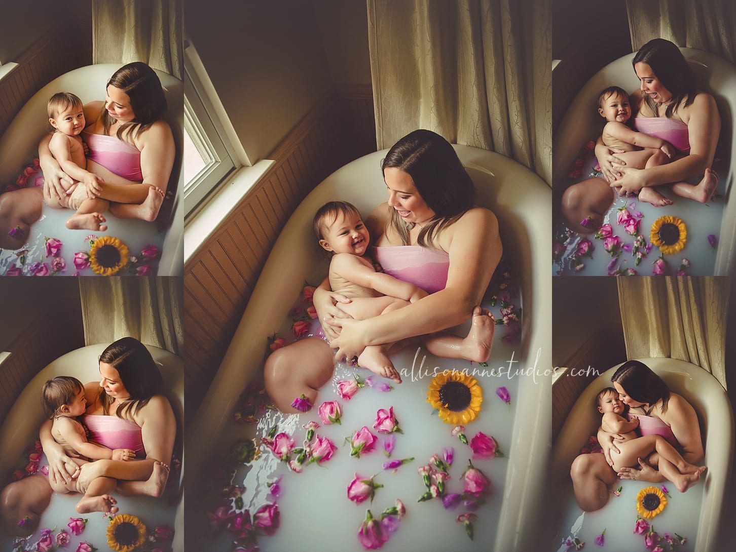 Amanda, AllisonAnne Studios, Allison Gallagher, love, Hammonton, luxe hues, mommy time, powdered milk, sunflowers, rose petals, fun in the clawfoot, sweet moments