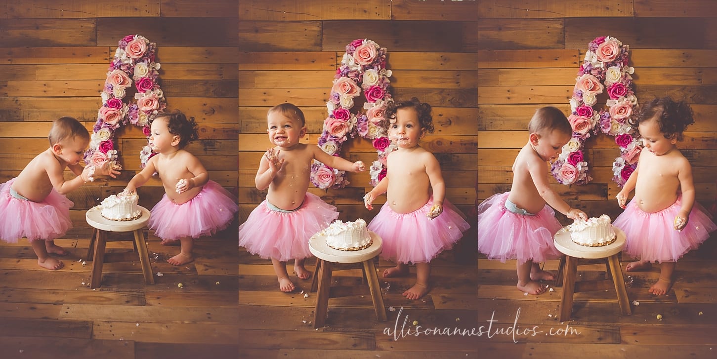 Alana & Aria, first birthday, cake smash, twin girls, unicorns, magical, allison gallagher, allison anne studios, hammonton, best photographer in South Jersey, family photography, love